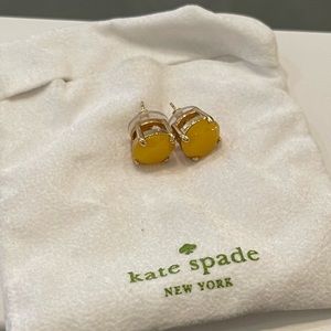 Yellow Kate Spade earrings